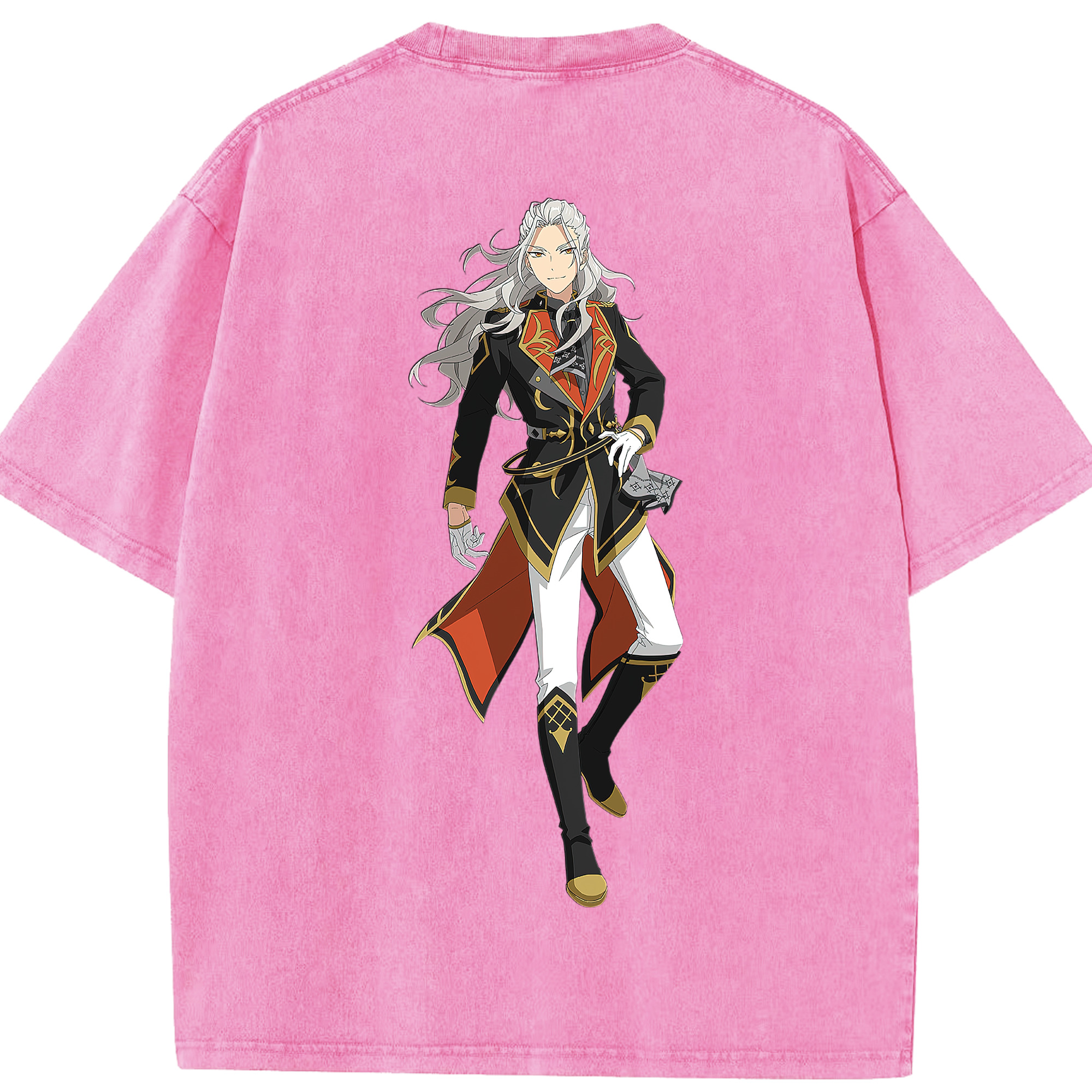 （画像用） あんさんぶるスターズ! Ensemble Stars 綿100% ヴィンテージ風 半袖Tシャツ（背面プリント）